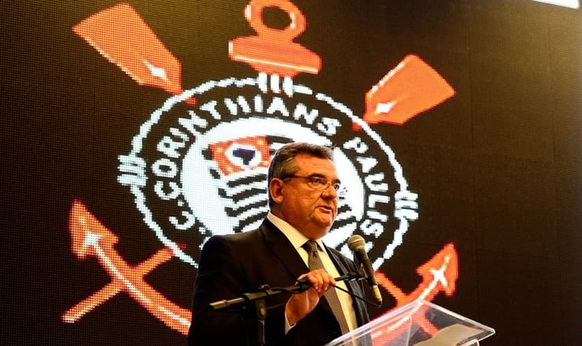 Em seu discurso, Gobbi ressaltou que o Corinthians vai pagar pela Arena 'particular' 