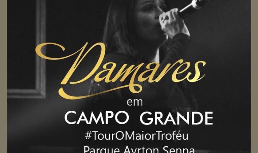 Damares realiza show em Campo Grande (MS), neste sábado (19)