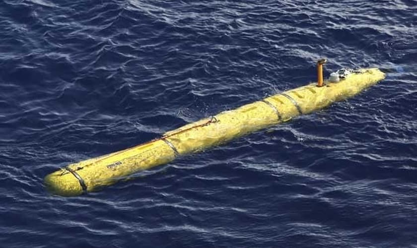 O Bluefin-21, submarino que rastreia destroços e a caixa-preta do Boeing da Malaysia Airlines, que desapareceu em 8 de março.