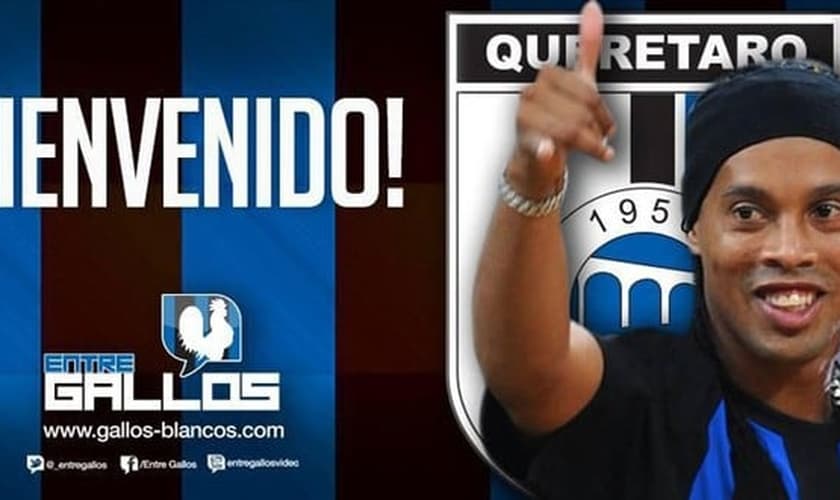 Ronaldinho Gaúcho ainda não vestiu a camisa do Querétaro