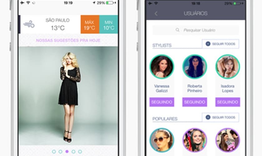 Novo aplicativo de moda ajuda a escolher o look do dia