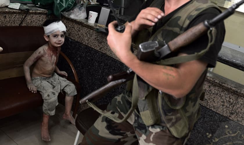 Criança na Síria.