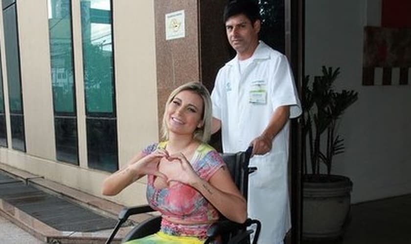 Andressa Urach permaneceu internada por 12 dias no Hospital Alvorada, após se submeter a uma cirurgia, para tratar de uma infecção nos glúteos