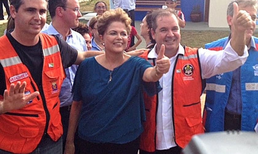 Presidente Dilma durante cerimônia no Acre
