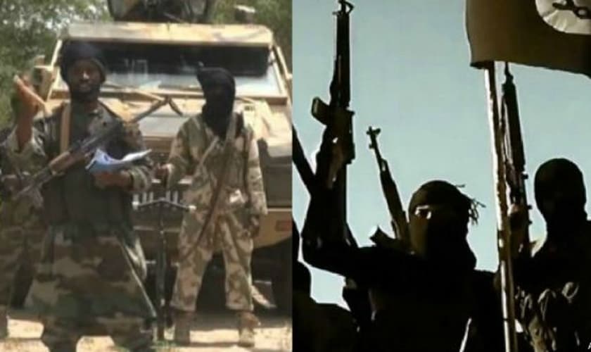 Grupos terroristas islâmicos Boko Haram e Estado Islâmico