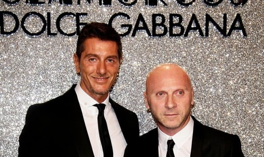 Domenico Dolce e Stefano Gabbana, estilistas da grife Dolce & Gabbana. (Reprodução/ Circuito A)
