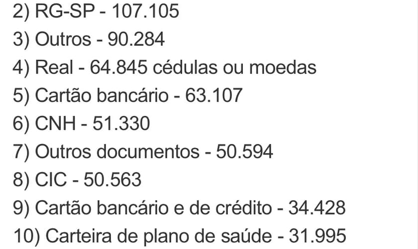 Roubo de celular em São Paulo
