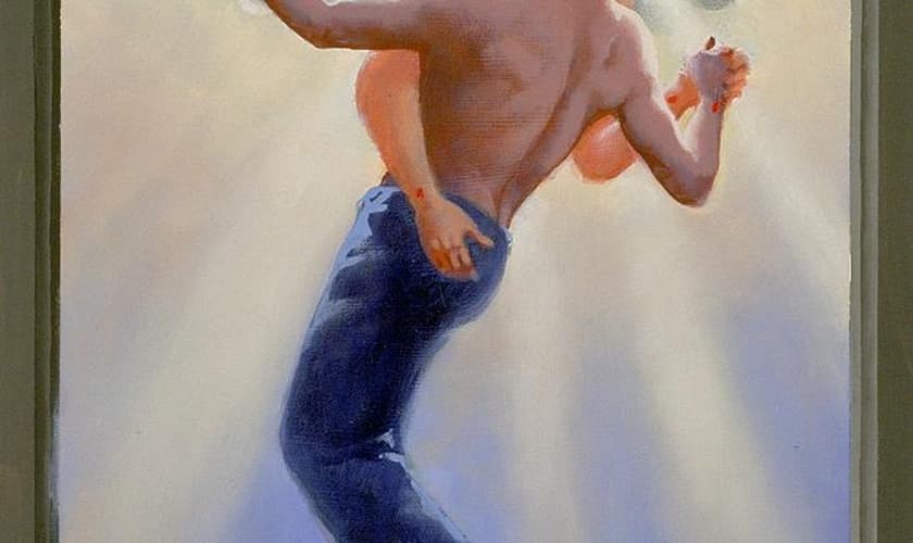 Quadro Paixão de Cristo: A Visão Gay. (Douglas Blanchard/ Fine art america)