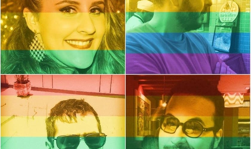 Perfis coloridos no Facebook