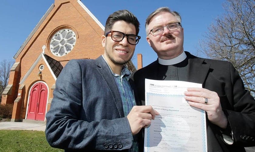 Em julho deste ano, a Igreja Episcopal dos Estados Unidos já havia anunciado a aprovação das cerimônias de casamento gay. (Foto: NBC New York)