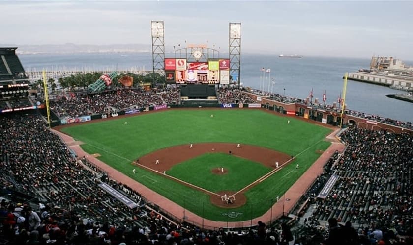 Estádio de jogos de beisebol, em San Francisco