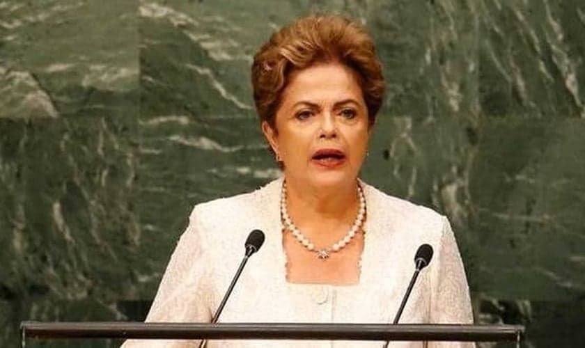 Dilma em discurso na ONU