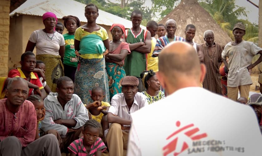 Atuação da MSF em país da África na luta contra o ebola. (Foto: Médicos Sem Fronteiras) 