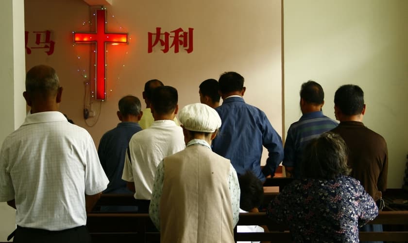 O governo declarou que a igreja não poderia mais fazer uso do edifício até que as questões fossem resolvidas. (Foto: China Aid).
