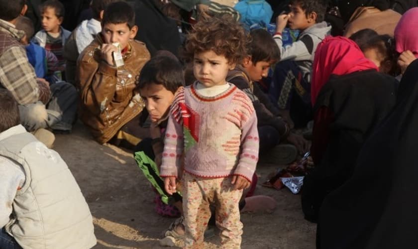 Mais de 100 mil crianças estão correndo risco de serem usadas como escudos humanos em Mossul. (Foto: alwaght)