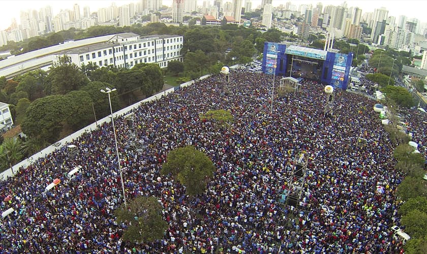 Marcha Para Jesus 2016 reuniu milhares de pessoas em São Paulo. (Foto: Divulgação)