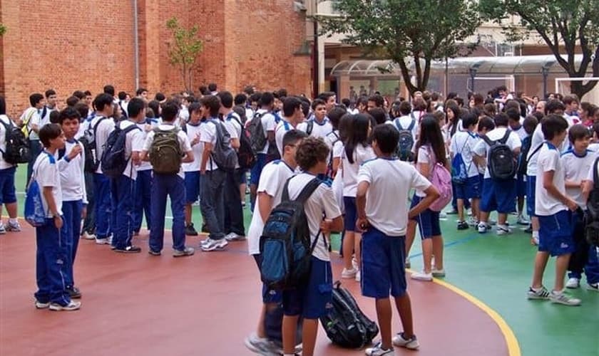 Alunos do Colégio Santo Agostinho, em MG. (Foto: csa)