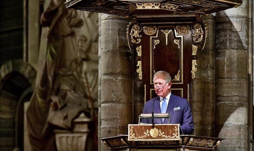 O Príncipe de Gales fez um pedido pelo fim da intolerância religiosa em um culto na Abadia de Westminster. (Foto: Dominic Lipinski/PA)