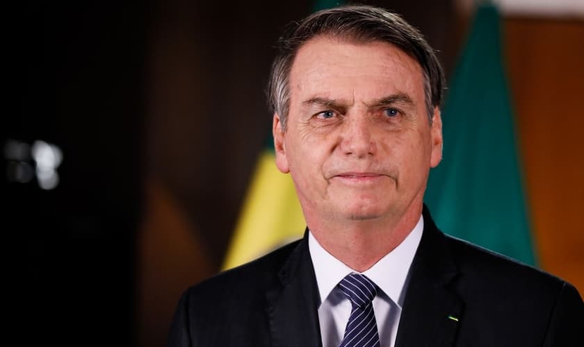 Presidente da República, Jair Bolsonaro, em pronunciamento. (Foto: Isac Nóbrega/PR)