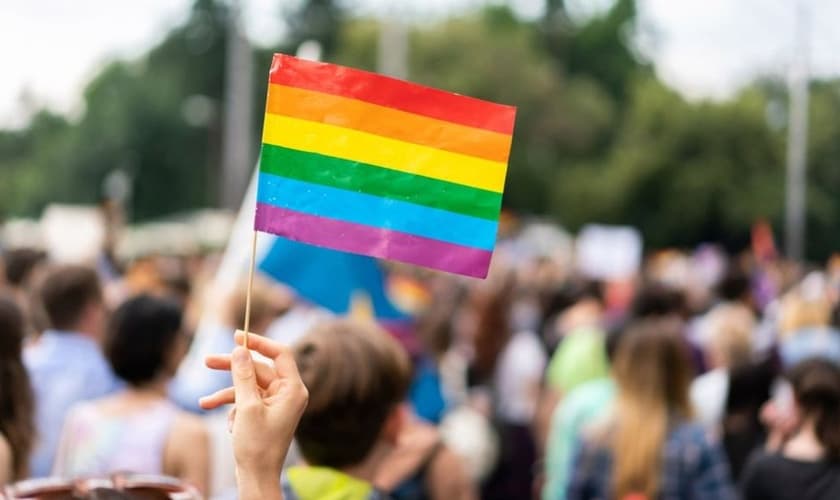 Militantes LGBT participam de manifestação. (Foto: Getty Immages)