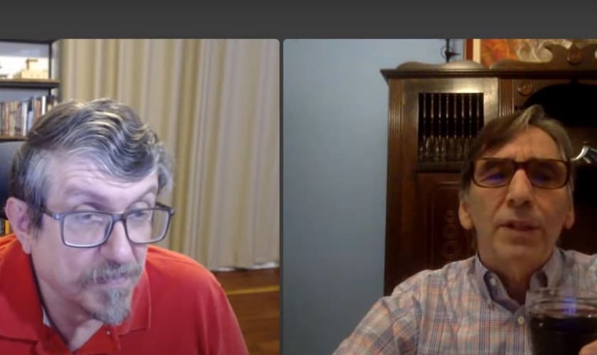 Luiz Sayão e Daniel Woods falam sobre a Páscoa judaica e cristã. (Foto: Reprodução/YouTube)