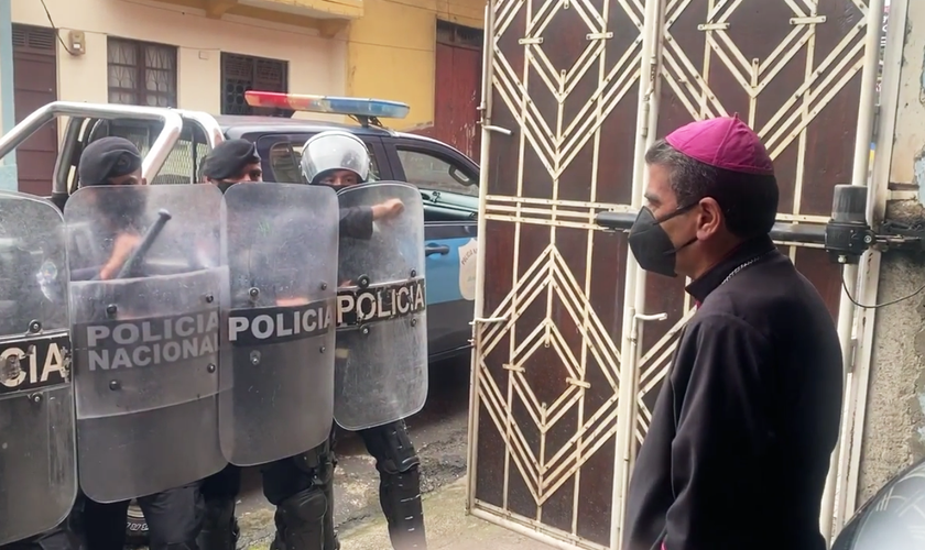O bispo Rolando Alvarez esteve em prisão domiciliar. (Foto: Diócesis de Matagalpa)