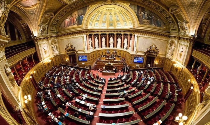 Plenário do Senado francês. (Foto: Jacques Paquier/Wikipédia).