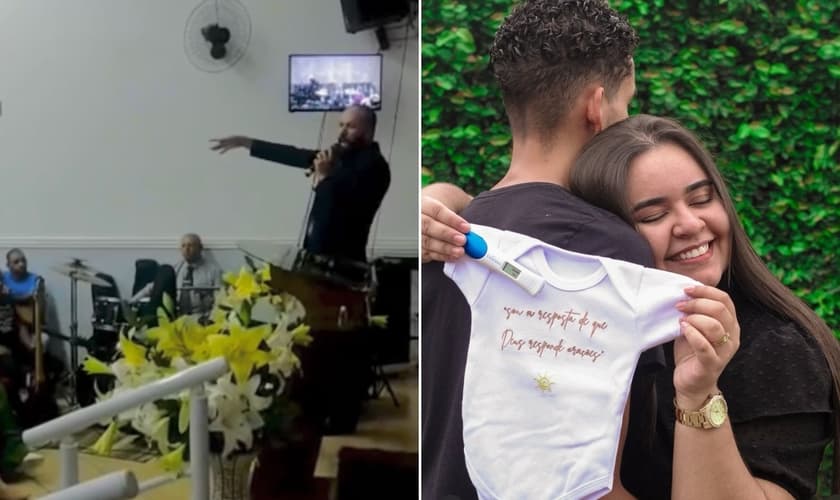 O casal Marília e Weverson testemunharam o cumprimento da promessa de Deus. (Foto: Reprodução/Instagram/Marília Fernandes)