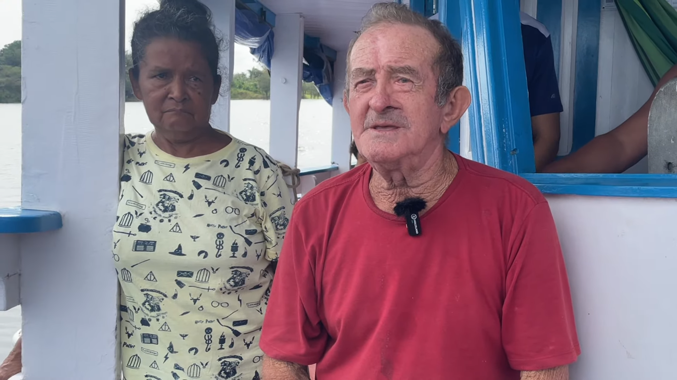 O casal de missionários Orlando e Salete. (Foto: Reprodução/YouTube/AD Lajeado).