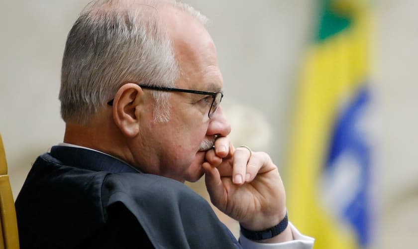 Ministro Edson Fachin durante sessão plenária do STF. (Foto: Fellipe Sampaio/SCO/STF)