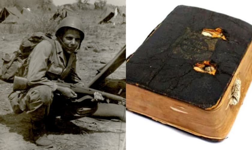  Em 1917, o britânico Leslie Friston foi livrado de duas balas por sua Bíblia. (Foto: Imagem ilustrativa/Wikimedia Commons/Matt Frederick/Divulgação/The Royal British Legion).
