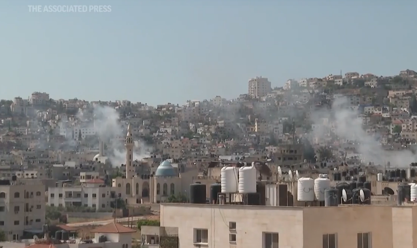 A operação de dois dias em Jenin foi conduzida pelas forças militares de Israel. (Captura de tela/AP)