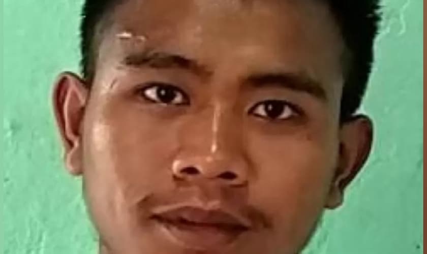 Thangboi Singsit, de 25 anos, foi espancado com barras de ferro. (Foto: Premier Christian News).