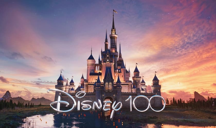 Imagem comemorativa dos 100 anos da Disney. (Foto: Reprodução/Disney)