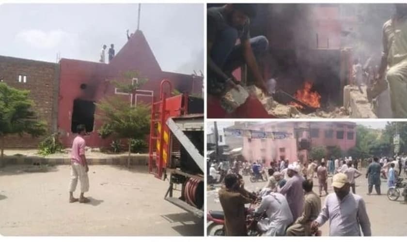 Igrejas no Paquistão são atacadas por extremistas. (Foto: Reprodução/Bitter Winter)
