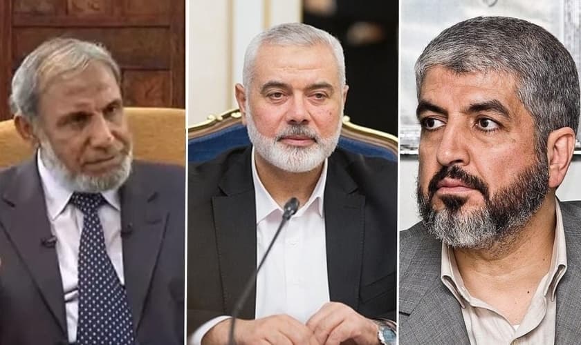 Líderes do Hamas. (Foto Montagem: Reprodução Wikipedia)