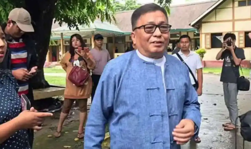 Hkalam Samson, da Convenção Batista de Kachin, em Kachin, norte de Mianmar, em 9 de setembro de 2019. (Foto: Radio Free Asia)