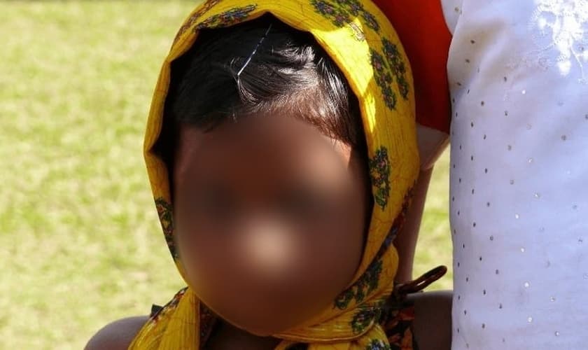 Menina cristã de 4 anos é espancada por muçulmanos. (Foto representativa: Portas Abertas)