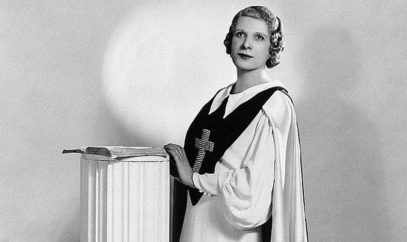 Aimée Semple McPherson. (Foto: Wikipedia)