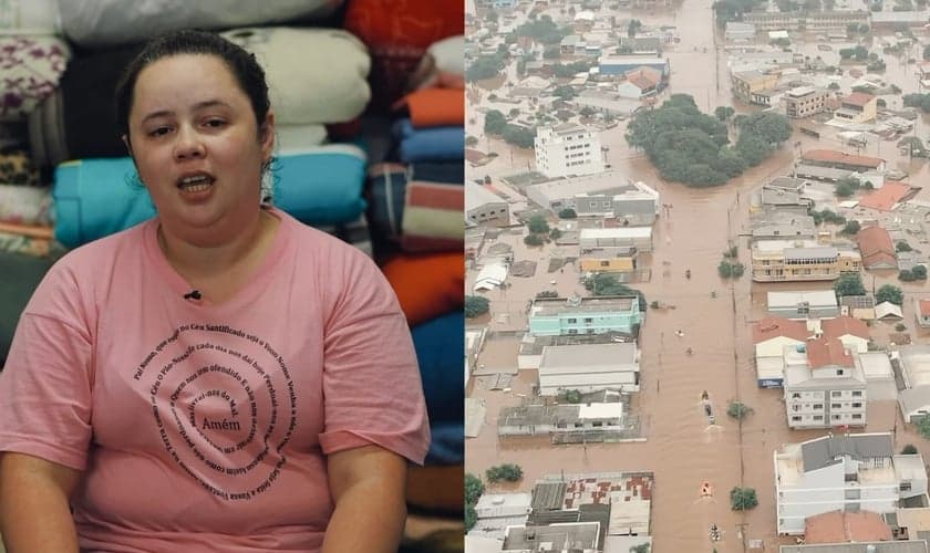 Camila Medeiros decidiu continuar ajudando os desabrigados. (Foto: Reprodução/Instagram/Lagoinha Canoas).