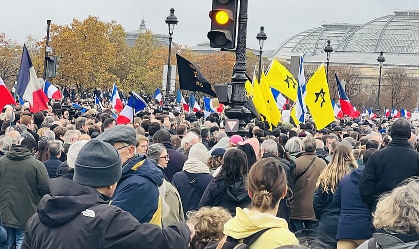 Marcha contra o antissemitismo em Paris. (Foto: Wikipédia)