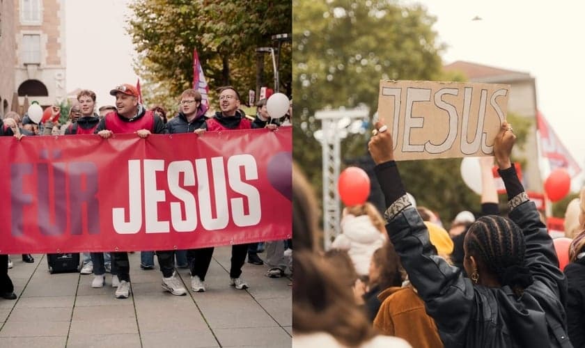 Marcha para Jesus na Alemanha. (Foto: Holy Spirit Night Movement/noelthecreative).