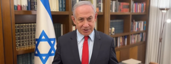 O primeiro-ministro israelense, Benjamin Netanyahu. (Captura de tela/YouTube/AFP)