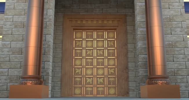 Porta do Templo de Salomão. (Captura de tela/YouTube/Message of Christ)