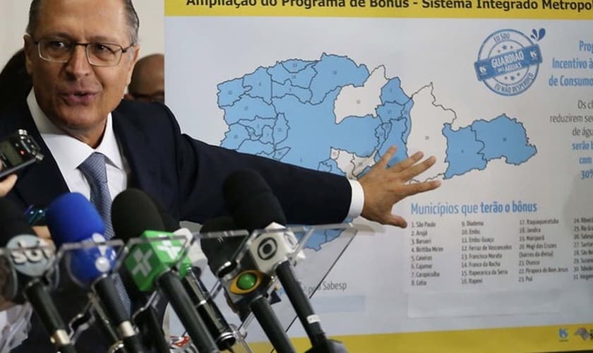 Governador de SP, Geraldo Alckmin, amplia área de desconto para quem economizar água