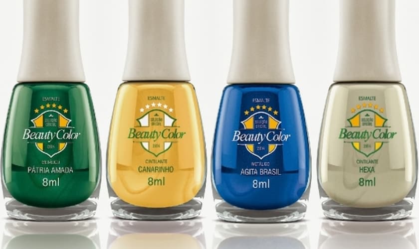 Esmaltes com cores inspiradas na copa