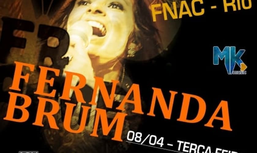 Fernanda Brum realizará pocket-show de novo DVD, no Rio de Janeiro