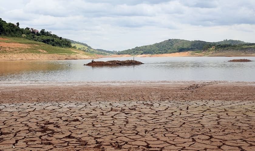 Represa de Bragança Paulista, que faz parte do Cantareira