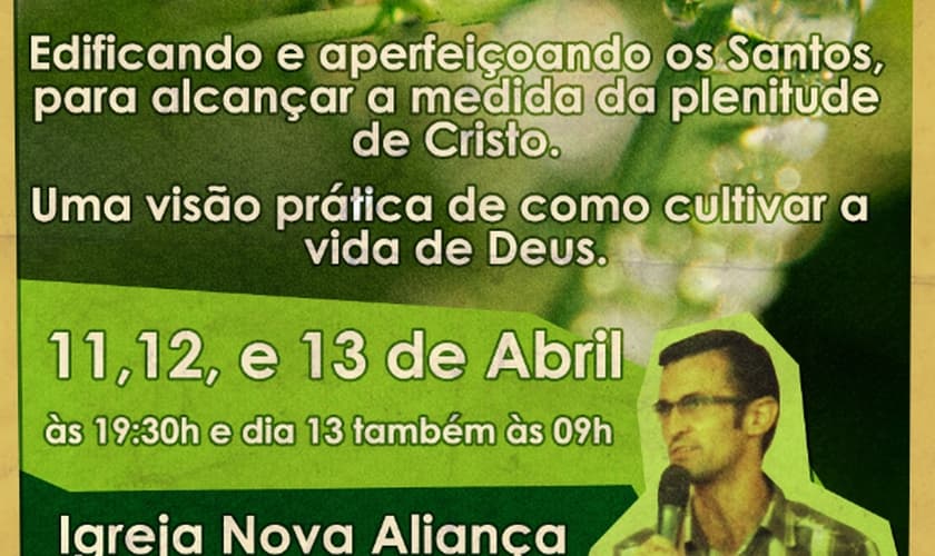 Próximo Seminário Zoe abordará o tema: "Cultivando a Vida de Deus"