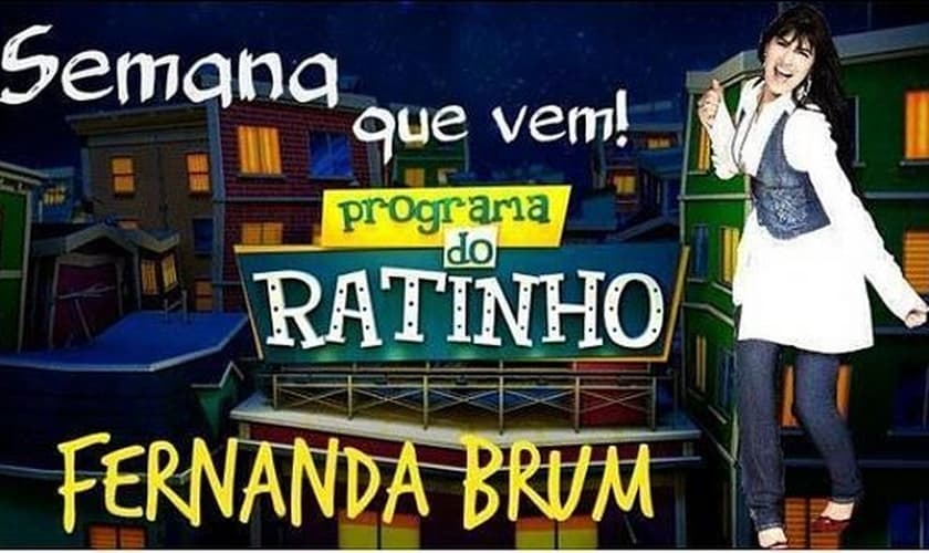 Fernanda Brum participará do programa do Ratinho, na próxima semana